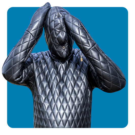 Quilted Bondage Suit All Black