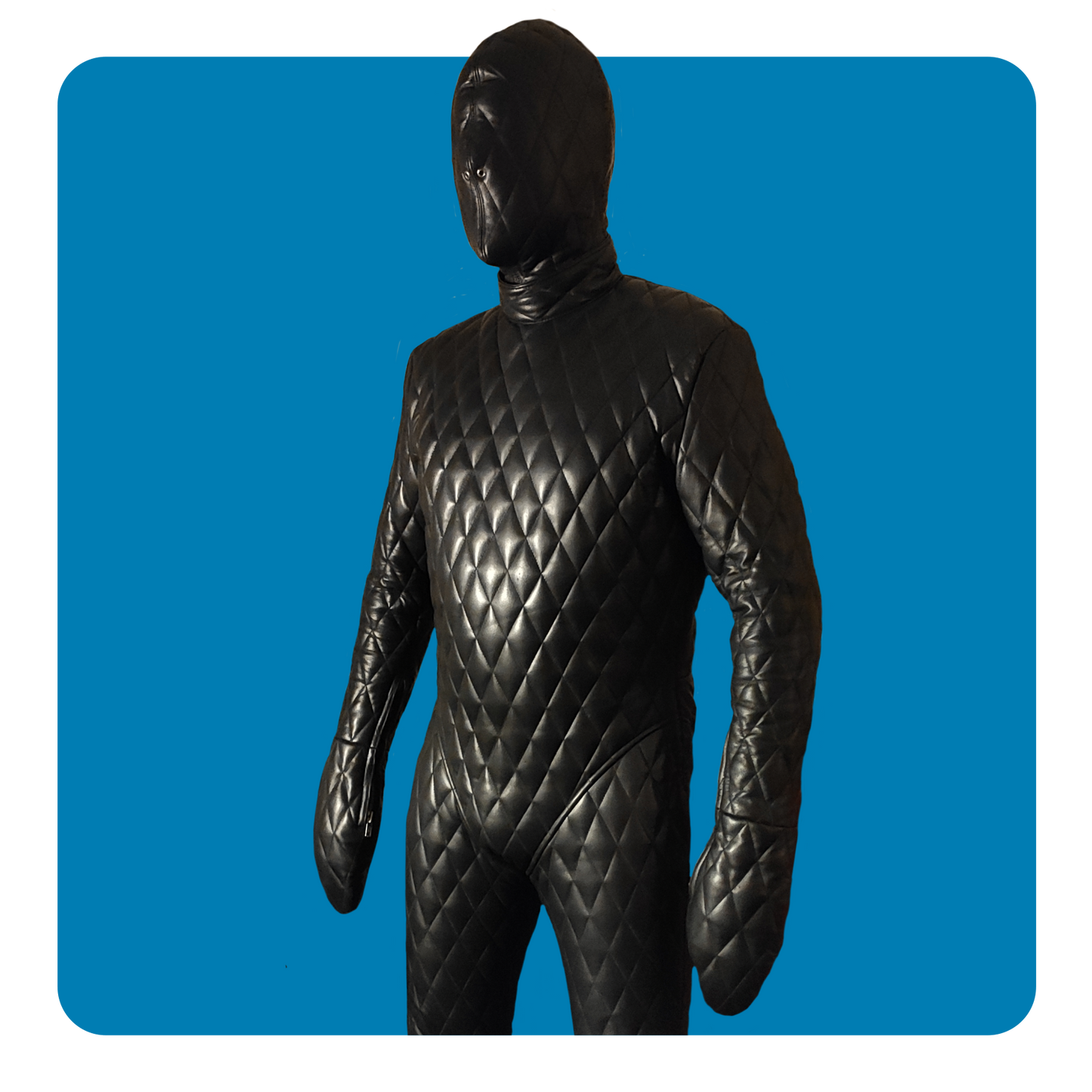 Quilted Bondage Suit All Black