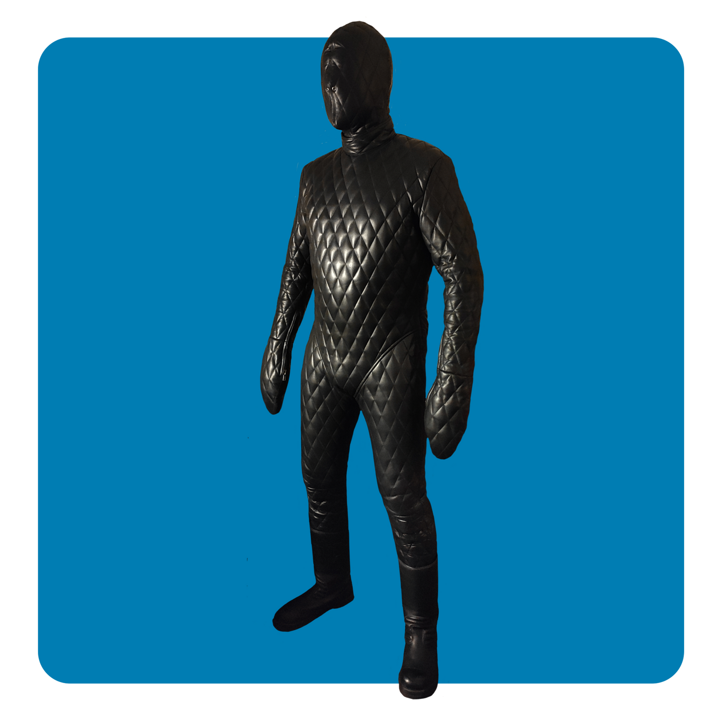 Quilted Bondage Suit All Black