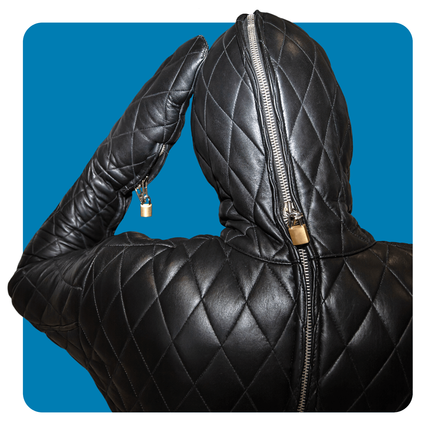 Quilted Bondage Suit All Black