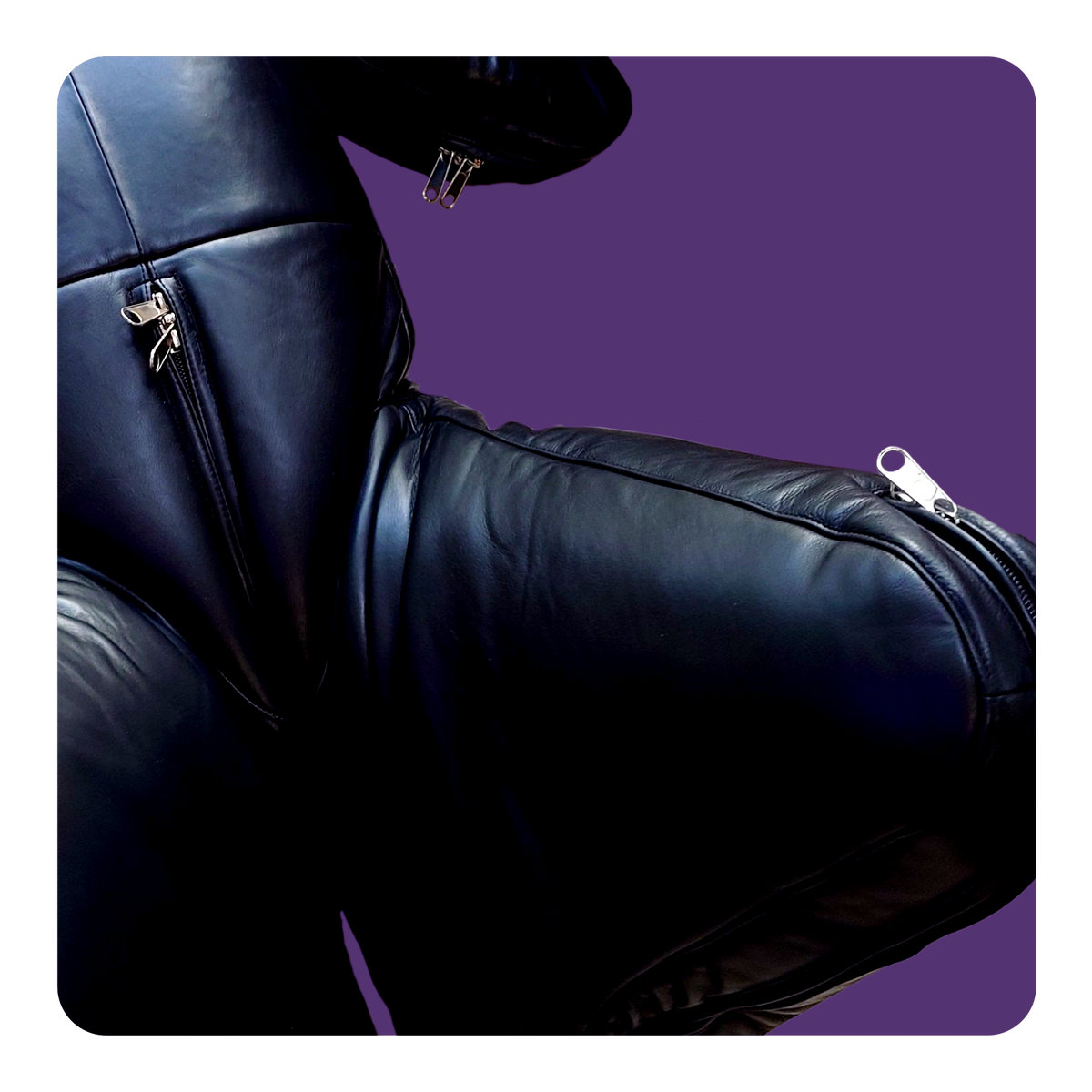 Leatherprison bitchsuit, leather bondage, fetish, trapped, dungeon, sub, dom, slave