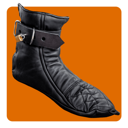 Leatherprison leather bondage boots, fetish, slave, dom, sub