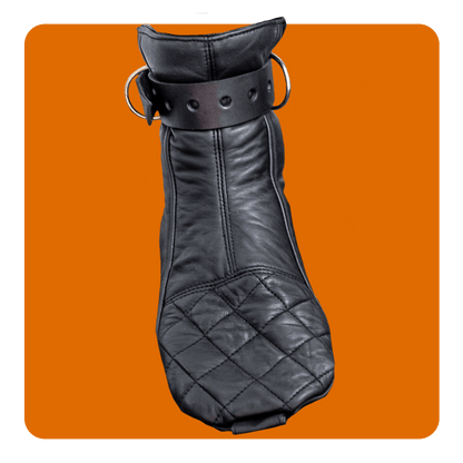 Leatherprison leather bondage boots, fetish, slave, dom, sub