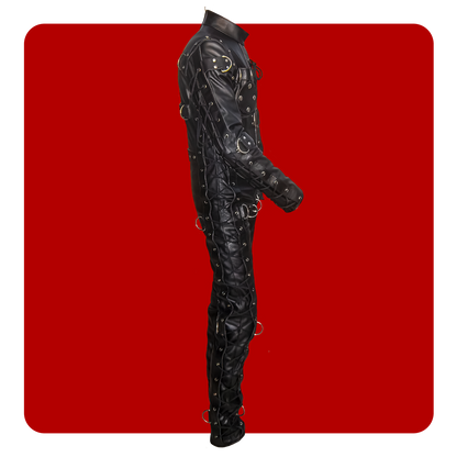 Leatherprison leather bondage suit, fetish, dungeon, sub, slave, dom