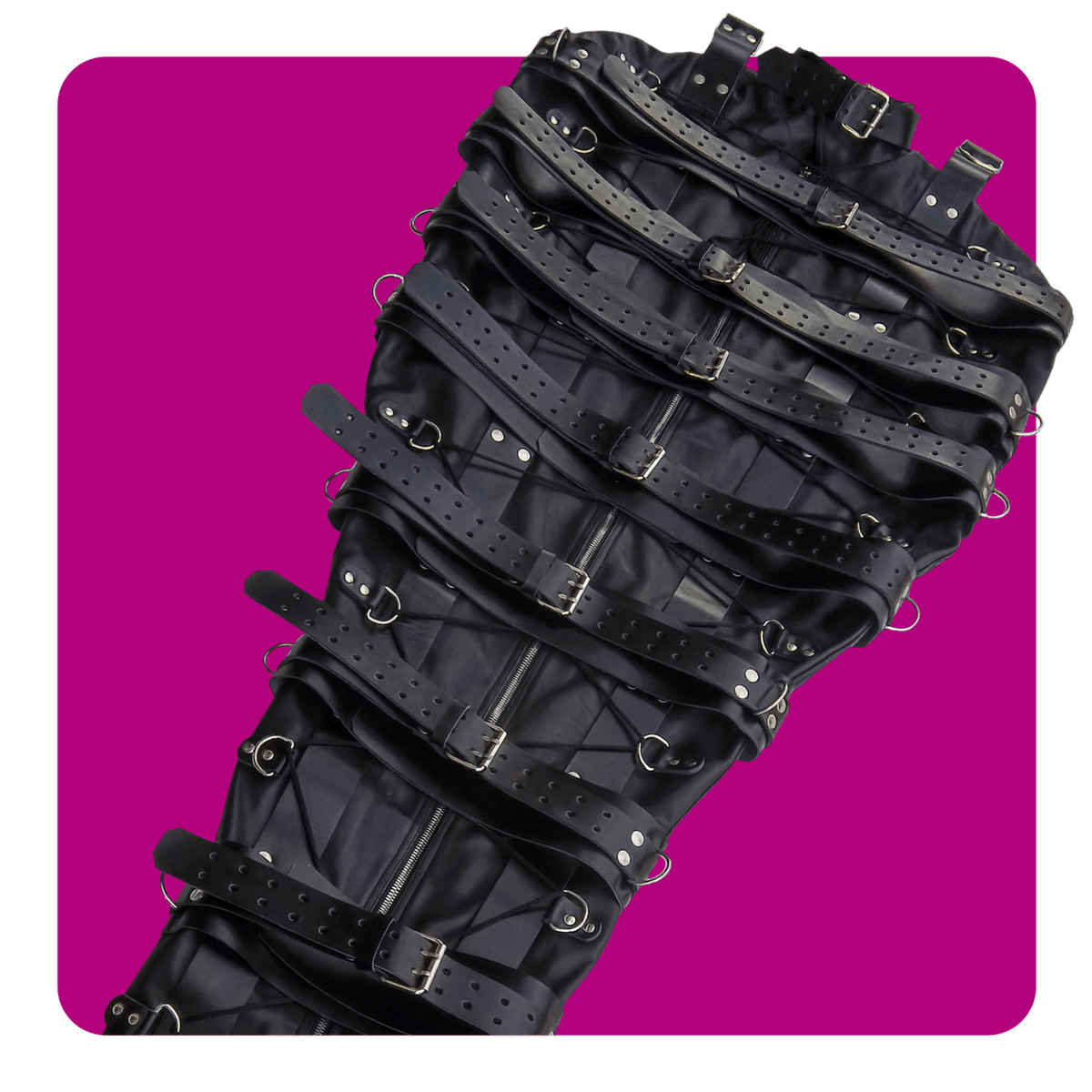 Leatherprison leather sleepsack, sleep sack, bondage fetish dungeon, sub, dom, slave