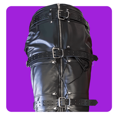 Leatherprison leg binder, leather bondage, fetish, dungeon, slave, sub, dom