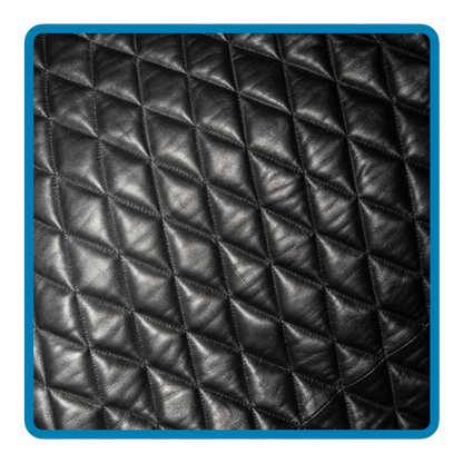 leather bondage suit, total enclosure leather, quilted leather, fetish, dom sub, slave, dungeon